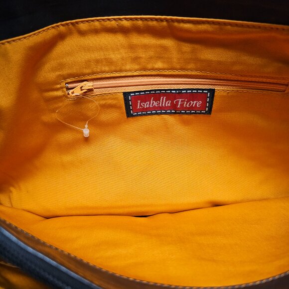 Womens Isabella Fiore Floral Flower Paisley Embroidered Beaded Tote Shoulder BAG - Picture 3 of 16